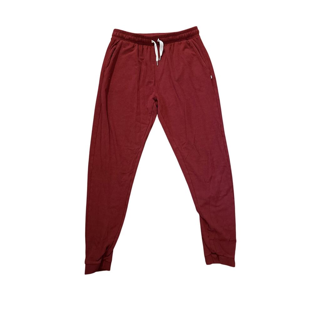 Women S Lark Crimson Red The Coziest Joggers Sweatpants Pants Bamboo Lounge